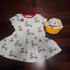 베베드피노 카나드 원피스100 모자 일괄 이미지