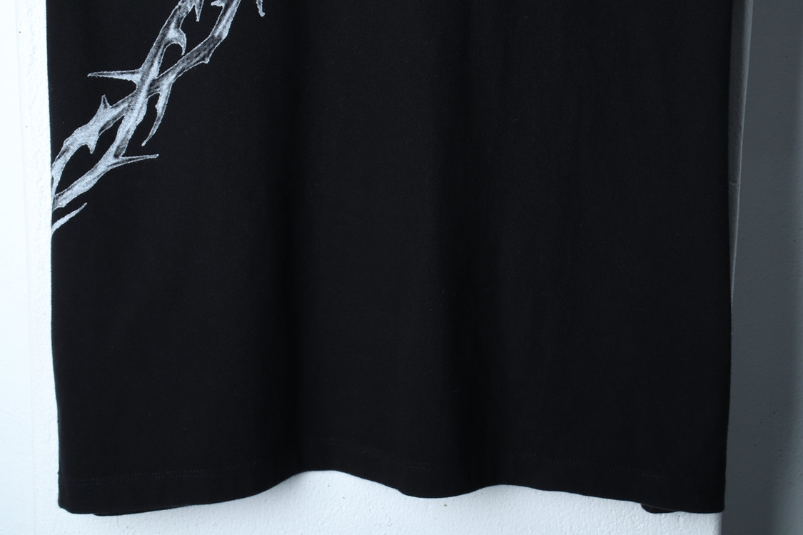 (L-XL) 메종미네드 반팔 티셔츠 빅로고 블랙 가시 이미지