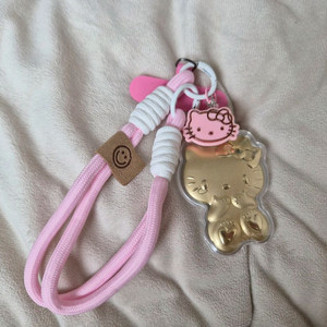 헬로키티 골드 키링 폰 스트랩 이미지