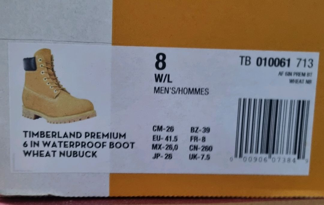 새상품)팀버랜드 6인치 프리미엄 부츠 260사이즈 이미지