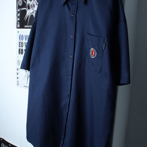 (XL-2XL) 로맨틱크라운 반팔셔츠 남방 빅사이즈 이미지