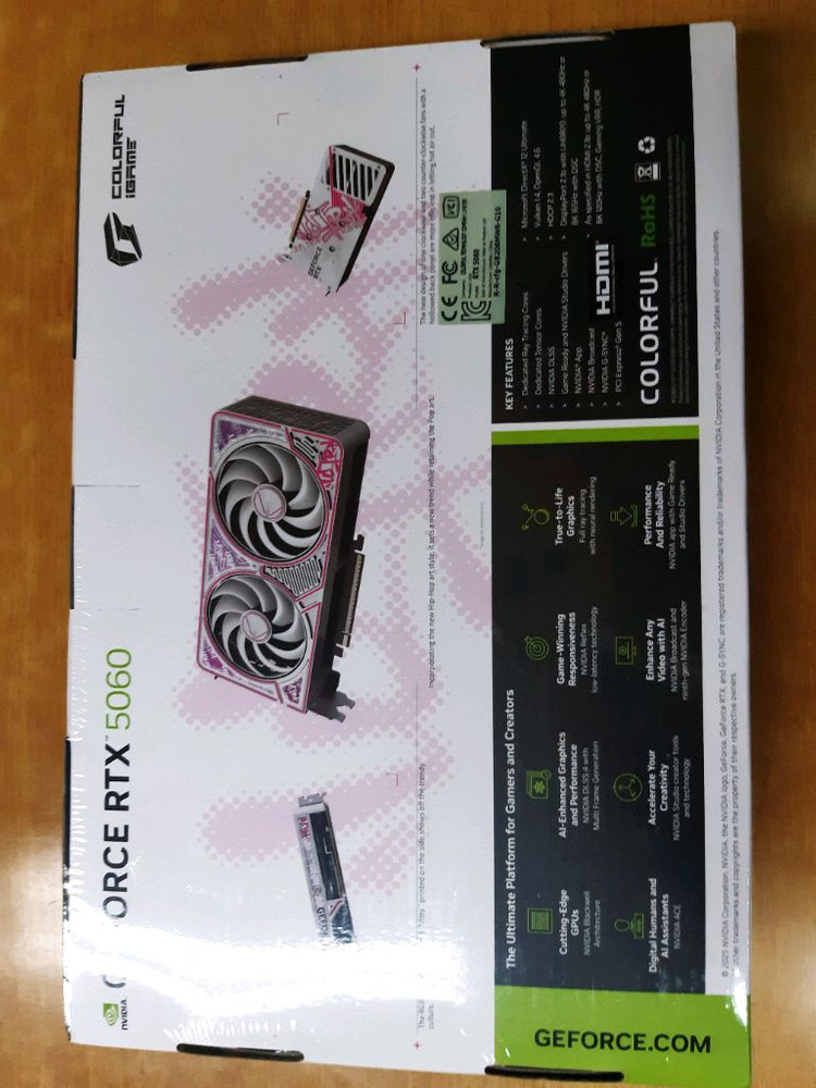 지포스 RTX 5060 Ultra DUO OC White D7 8GB 미개봉 새제품 그래픽카드 판매합니다 이미지