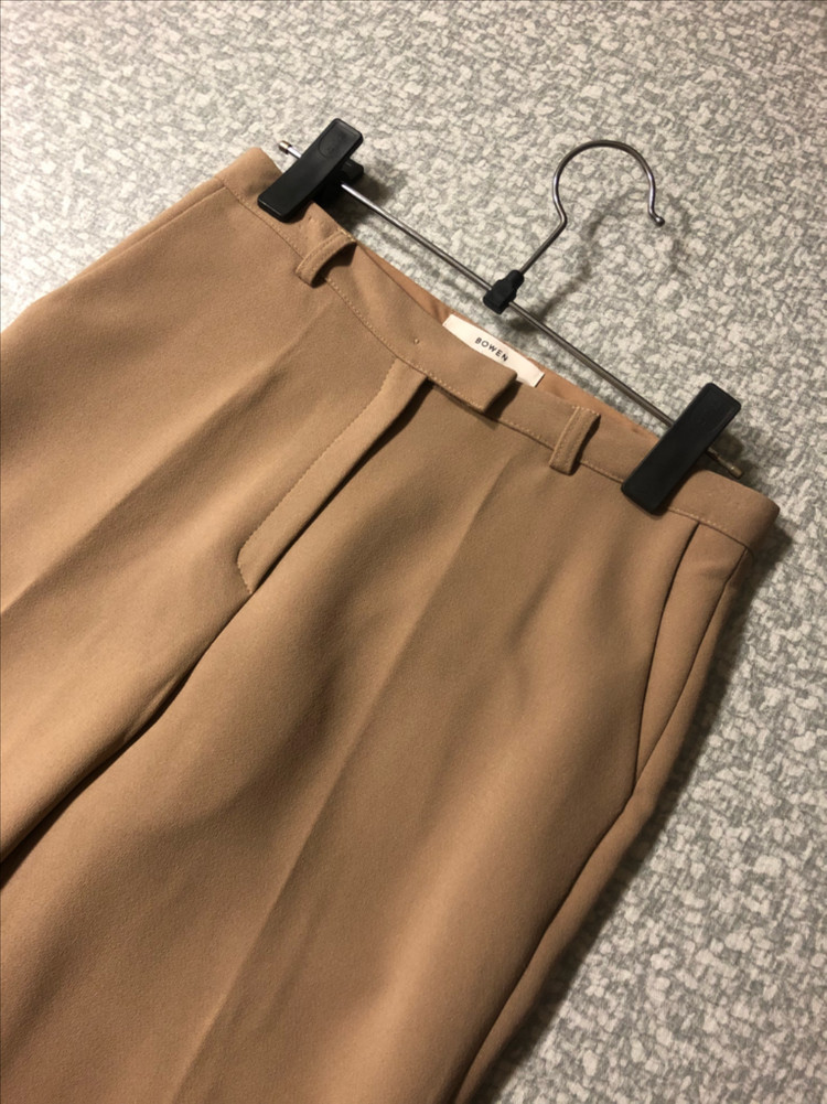 보웬 bowen 베이지 슬랙스 팬츠 바지 출근룩 오피스룩 드뮤어룩 s 이미지