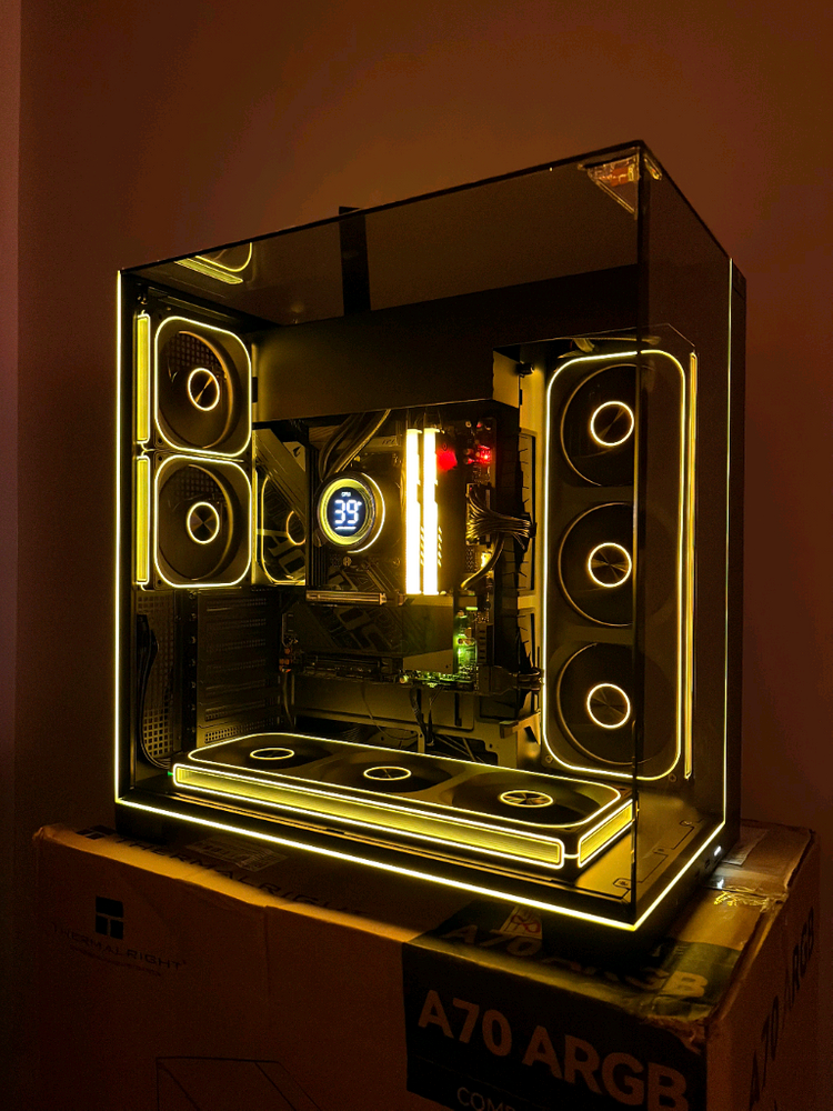 9800x3d b850m wifi 990pro 2테라 1050w 반본체(pc)배달가능 이미지