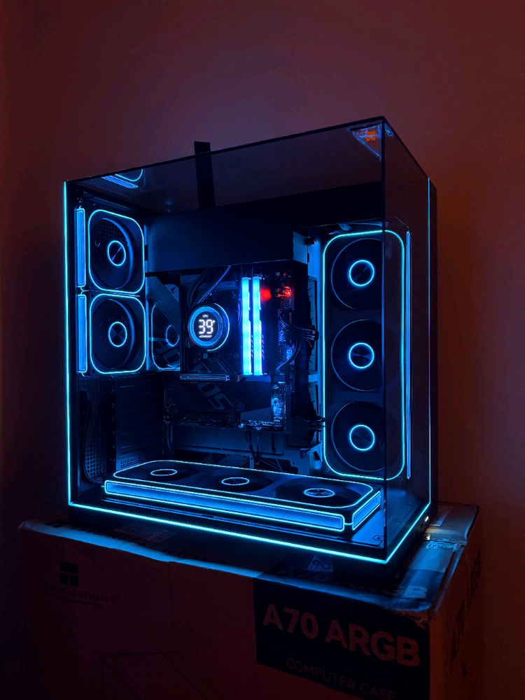 9800x3d b850m wifi 990pro 2테라 1050w 반본체(pc)배달가능 이미지