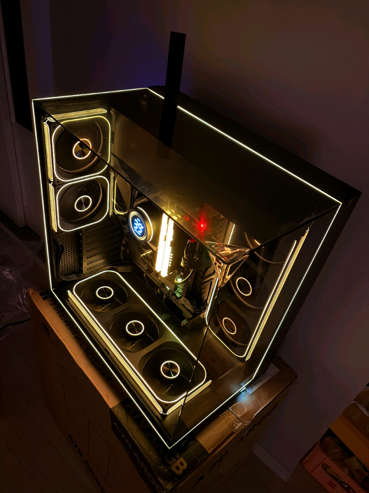 9800x3d b850m wifi 990pro 2테라 1050w 반본체(pc)배달가능 이미지