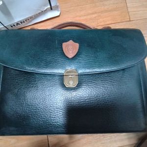 금강 하드케이스 가죽 가방 이미지