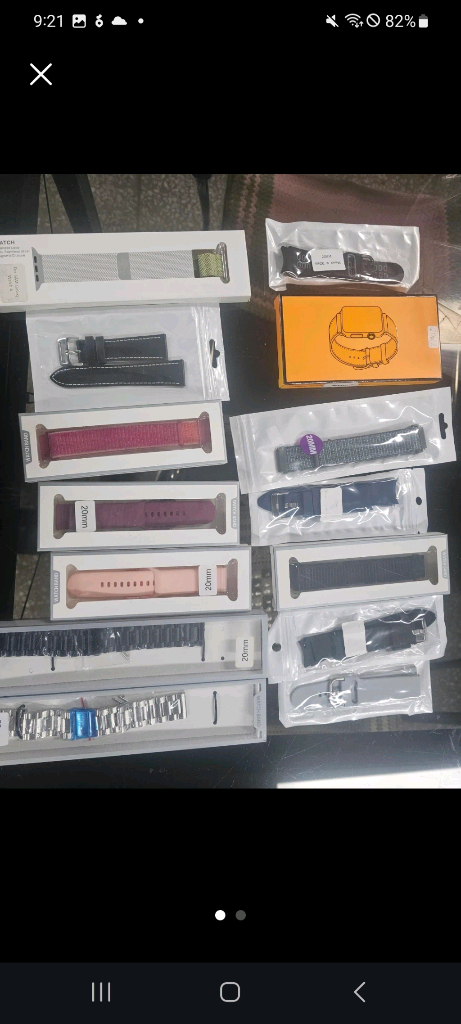 개당가격 20mm 22mm 워치라케이스 및 강화유리 보호유리 겔럭시워치 스트랩 메탈 고무 가죽 실리콘줄 애플워치 이미지