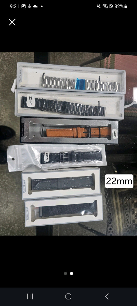 개당가격 20mm 22mm 워치라케이스 및 강화유리 보호유리 겔럭시워치 스트랩 메탈 고무 가죽 실리콘줄 애플워치 이미지