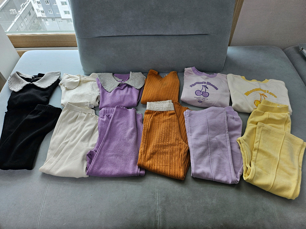 여아옷130~140(탑텐키즈상하복.바람막이 패딩조끼) 이미지