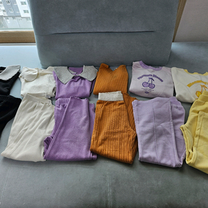 여아옷130~140(탑텐키즈상하복.바람막이 패딩조끼) 이미지