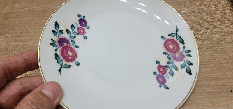 일식그릇, 일식당, 인테리어, 구다니, 아리따야끼, 다치기치 일본그릇 빈티지 꽃무늬 접시 4개 세트 이미지