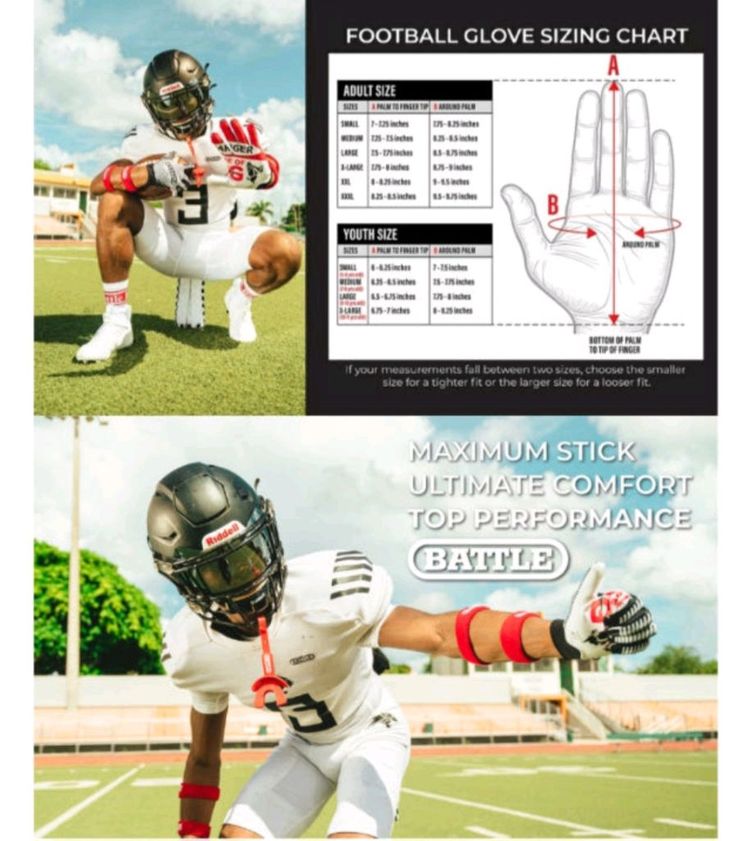 풋볼 리시버 축구장갑 유소년 M사이즈 (2세트 일괄) 이미지
