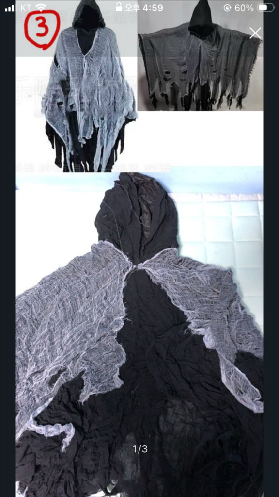 스님옷 장삼, 사신옷, 발레복, 원피스 교복치마, 스타킹 팜 이미지