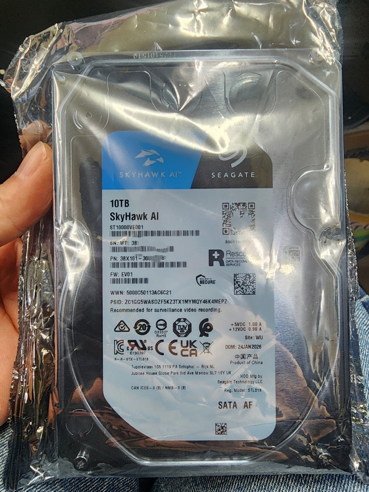 CCTV HDD 씨게이트 하드디스크 10테라 SEAGATE 10TB 미개봉 이미지