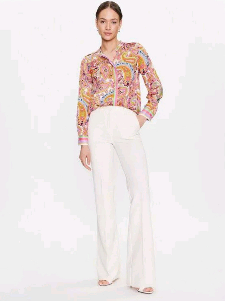 (새상품)막스마라 브랜드 마렐라 페이즐리 프린티드 블라우스 66사이즈 이미지