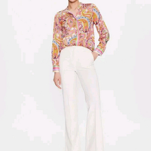 (새상품)막스마라 브랜드 마렐라 페이즐리 프린티드 블라우스 66사이즈 이미지