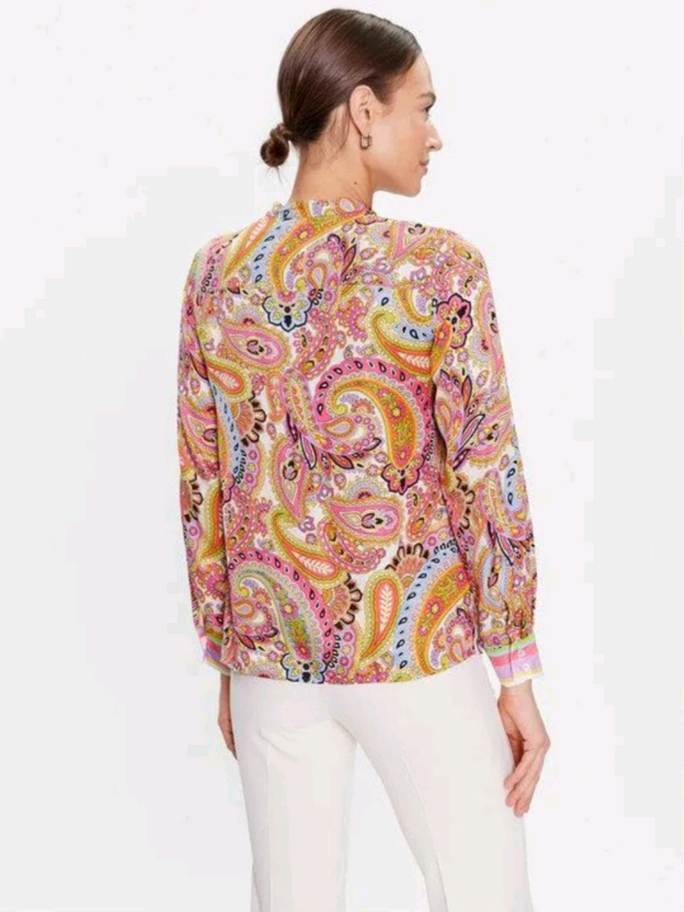 (새상품)막스마라 브랜드 마렐라 페이즐리 프린티드 블라우스 66사이즈 이미지