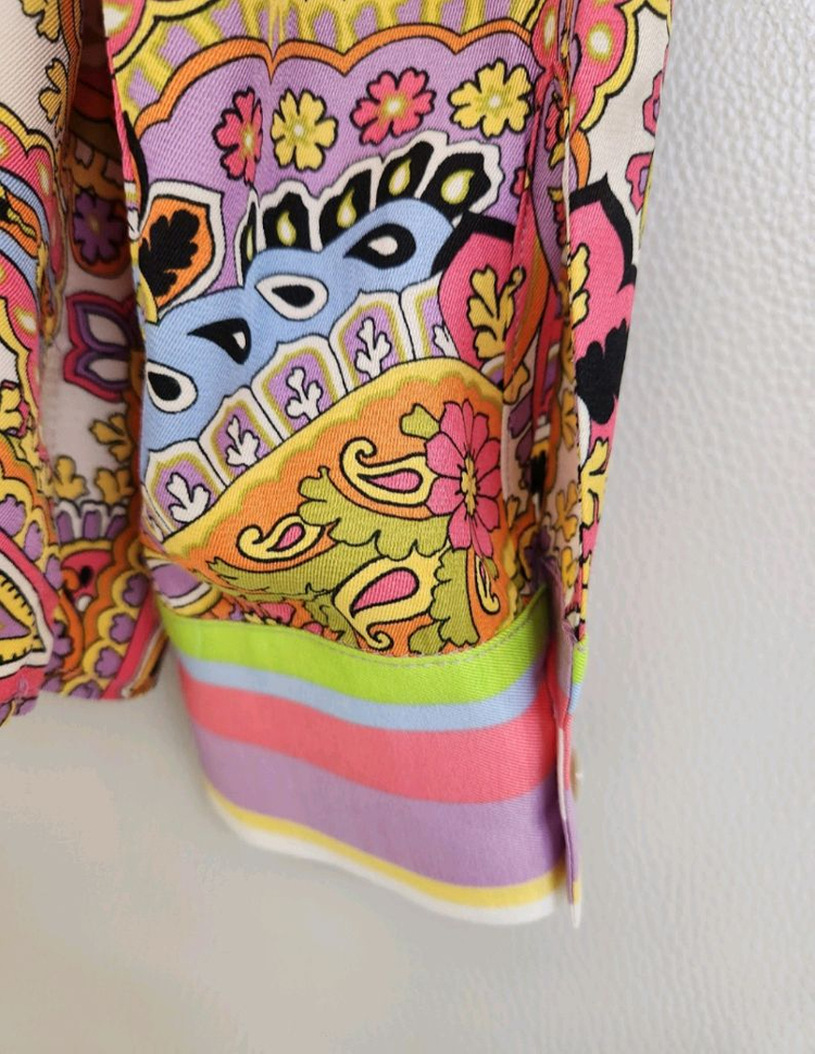 (새상품)막스마라 브랜드 마렐라 페이즐리 프린티드 블라우스 66사이즈 이미지