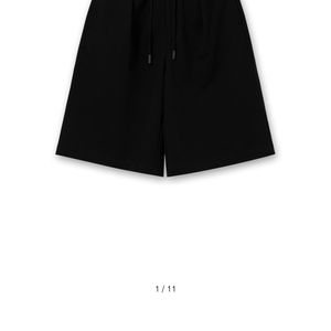 [새제품] 우영미 25fw 블랙 원턱 쇼츠 48 이미지