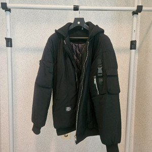 남성 블랙 항공점퍼 패딩 100 이미지