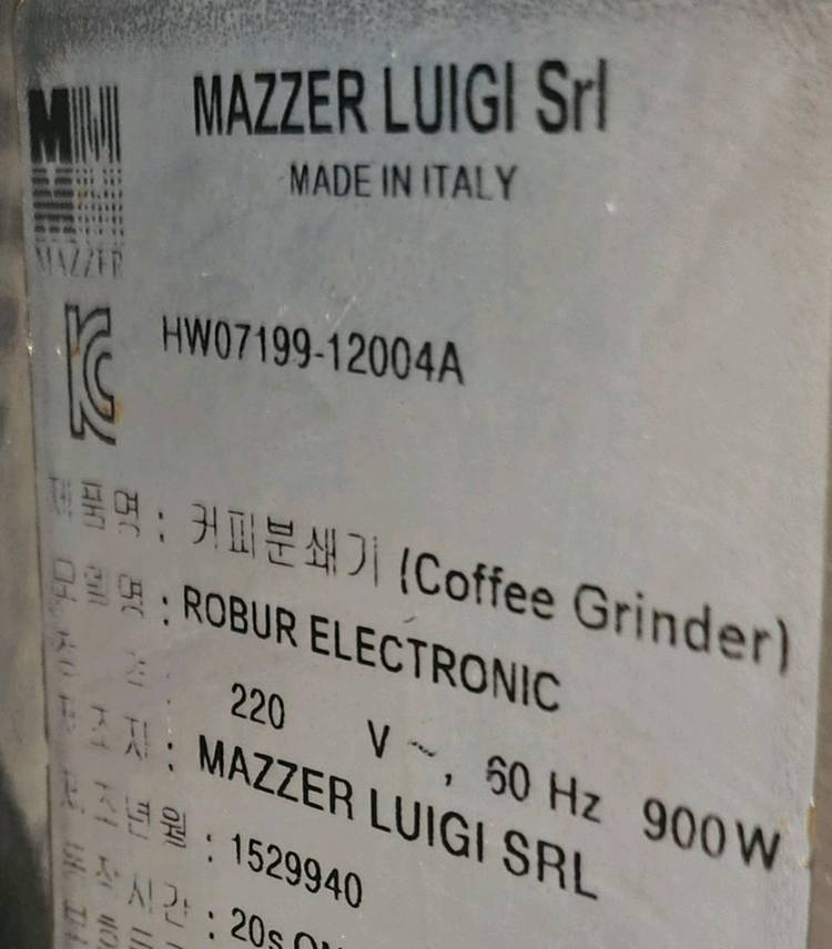 메져 커피 그라인더 로버 카페 용품 MAZZER ROBUR 이미지