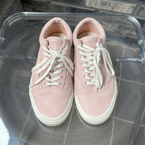 반스 올드스쿨 레더 세피아로즈 225 (230가능) 천연가죽 스니커즈 이미지