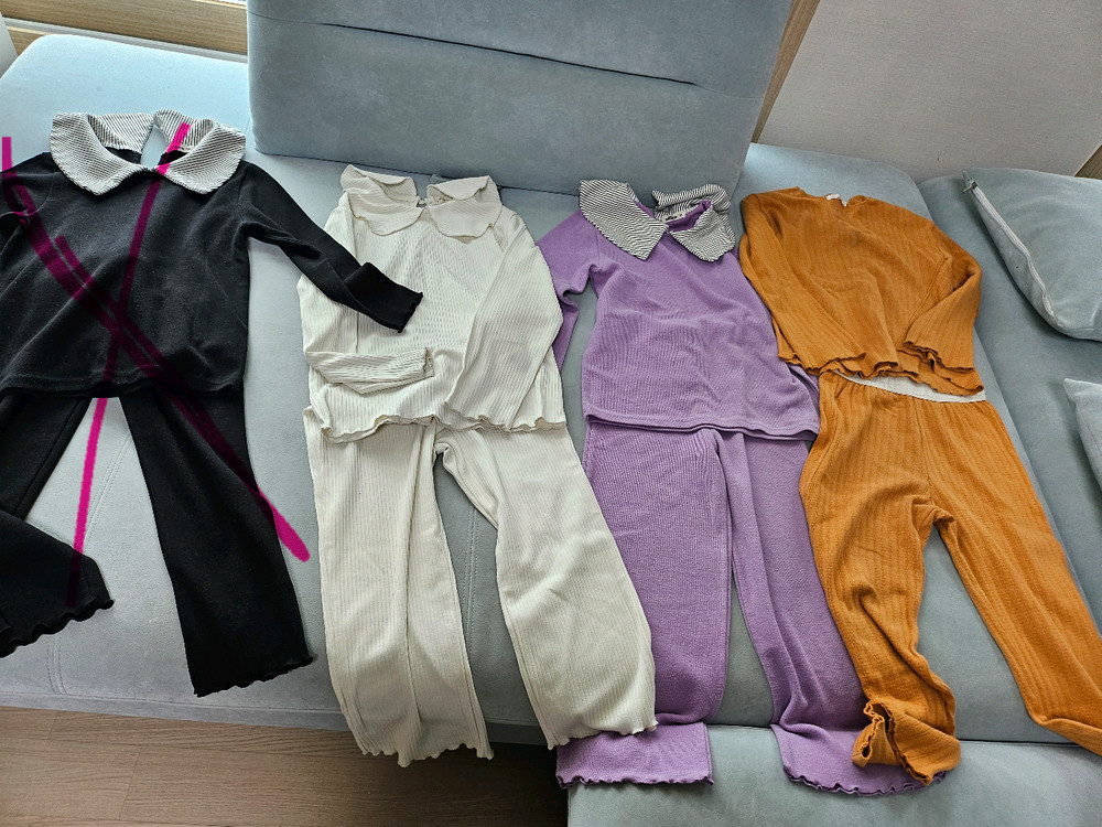 여아옷130~140(탑텐키즈상하복.바람막이 패딩조끼) 이미지