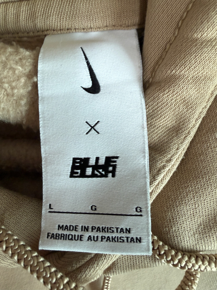 [L] 나이키 랩 nrg x 빌리 아일리시 플리스 후드 머쉬룸 (dq7750-202) 이미지