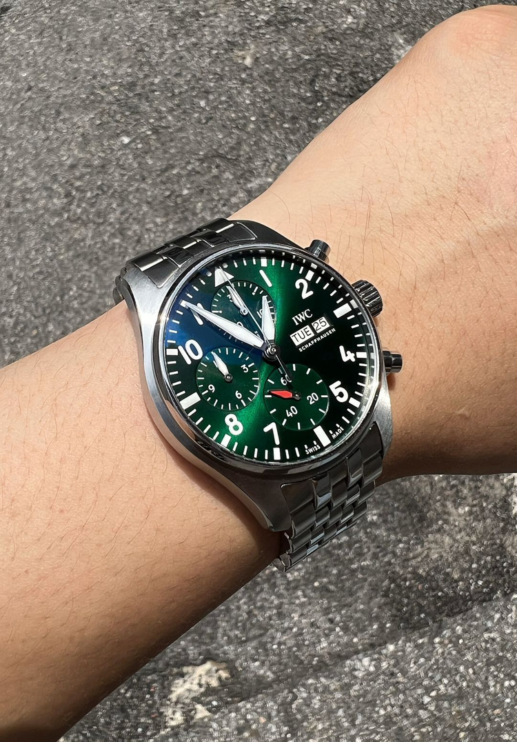 IWC 파일럿 워치 크로노그래프 41 그린 다이얼 (보증기간 : 2030.03까지) 이미지