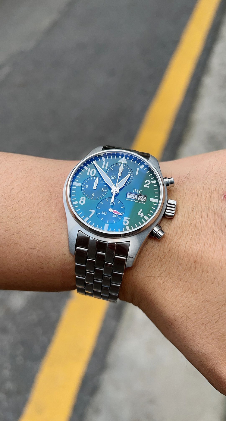 IWC 파일럿 워치 크로노그래프 41 그린 다이얼 (보증기간 : 2030.03까지) 이미지