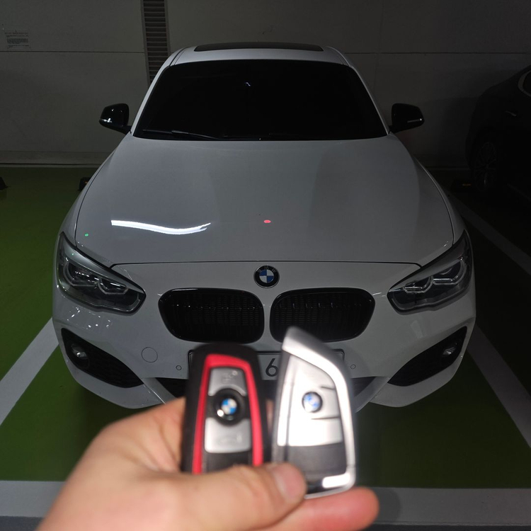 BMW 118d 2017 차키 분실, 추가 복사 제작으로 현장 즉시 복구 완료 이미지