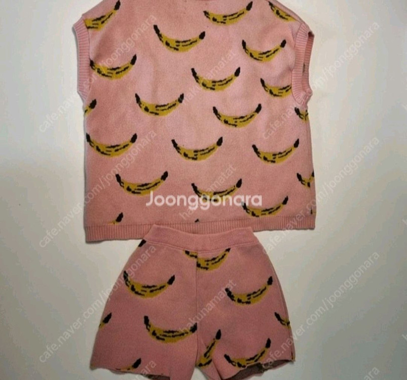 보보쇼즈 바나나 니트 상하셋트 8-9y 중고 이미지