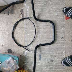 10인치핸들바 &케이블 이미지