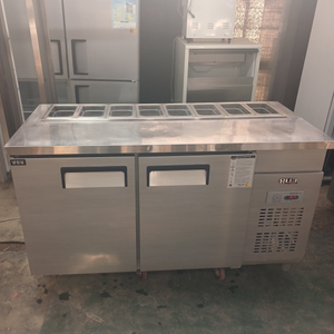 [판매] 1500 앞테이블반찬냉장고 (내부스텐) 이미지