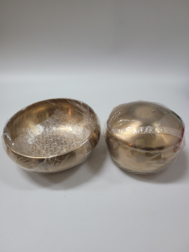 국가 무형문화재 제77호 이봉주 방짜유기 밥그릇+국그릇세트 입니다 미사용 이미지