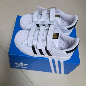 (새상품) 아디다스키즈 슈퍼스타 유아 벨크로 찍찍이운동화 160mm 이미지