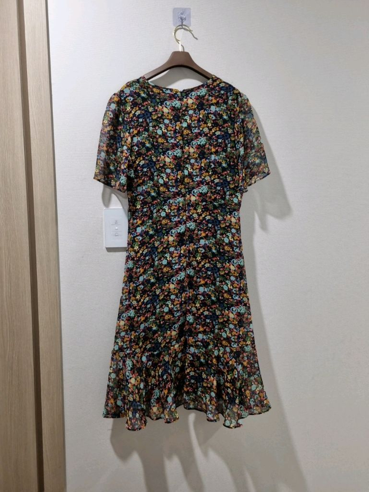 마리끌레르 플라워 패턴 쉬폰 원피스 이미지