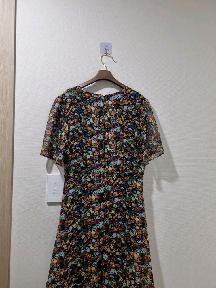 마리끌레르 플라워 패턴 쉬폰 원피스 이미지