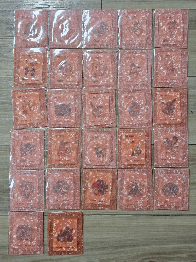 포켓몬띠부씰 할로윈(야광)27종 개봉,미개봉세트 이미지