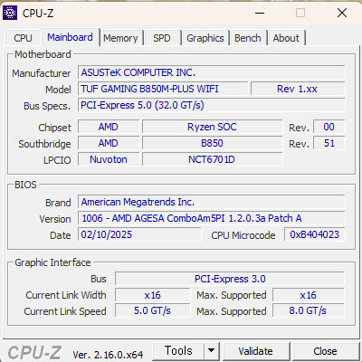 라이젠9600x asus b850m tuf wifi 팔아요 이미지