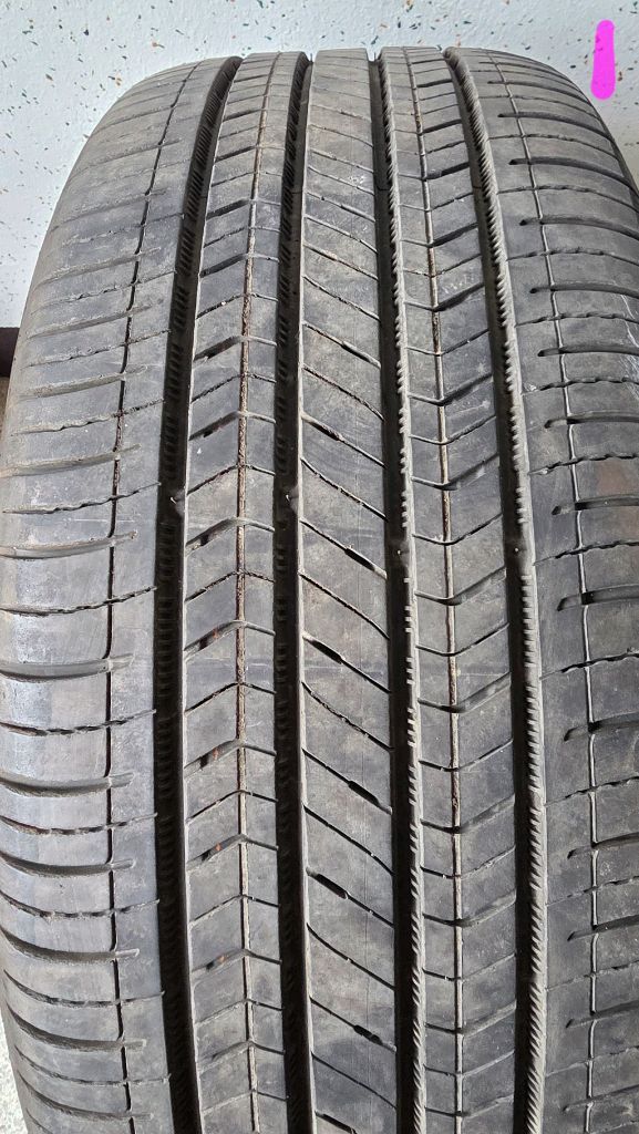 뉴에쿠스 vi/순정18인치/크롬휠, 타이어/중고 4개/교환가능/개인/팝니다. 이미지