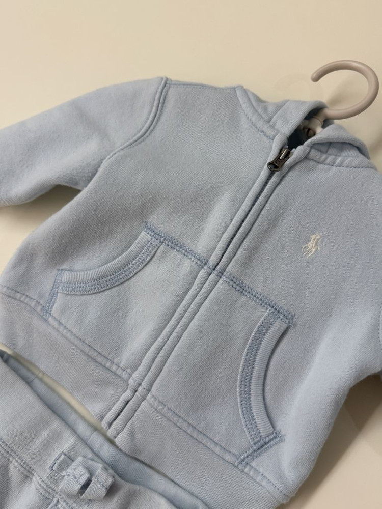 폴로랄프로렌 베이비 하늘 후드집업 상하세트 이미지