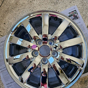 구형 에쿠스/순정17인치/10발 크롬휠/중고 1개/개인/팝니다. 이미지