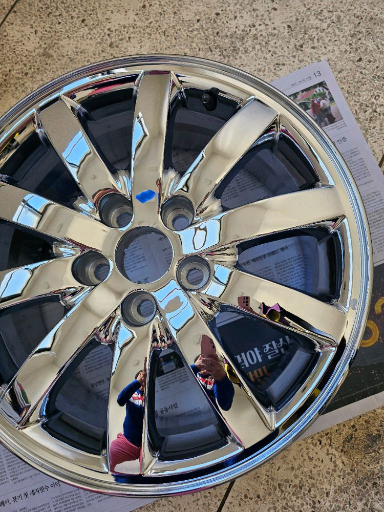 구형 에쿠스/순정17인치/10발 크롬휠/중고 1개/개인/팝니다. 이미지
