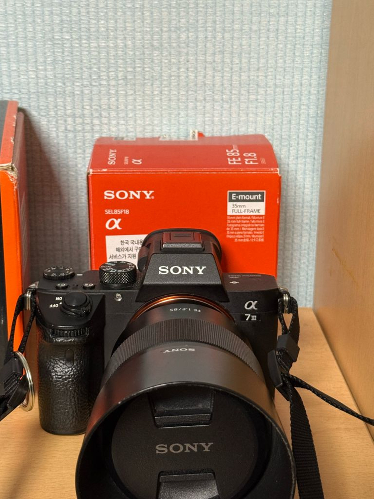 급매소니 미러리스 A7M3 풀프레임 카메라 + 85mm f1.8 이미지