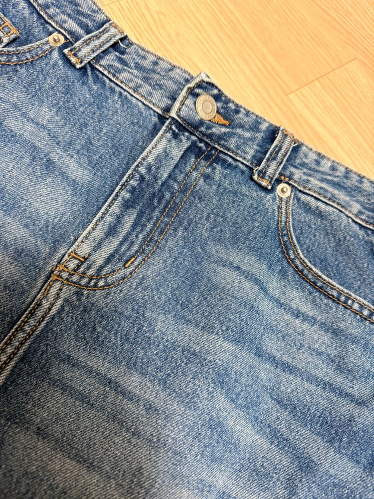 탑텐 데님 면 미니 스커트 청치마 M28사이즈 55-66 정도 이미지