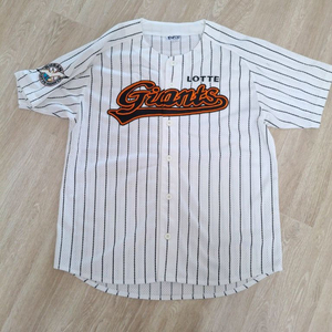 롯데자이언츠 노마킹 홈 스트라이프 100사이즈 유니폼 이미지