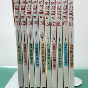 녹색지팡이-이현세 만화 삼국지 1~10권 세트(특AA급-진열수준에 가까운책) 이미지