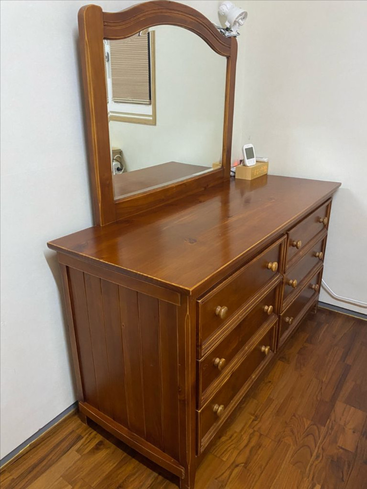 마들렌상점 리치 원목 3단 서랍장 + 거울 이미지